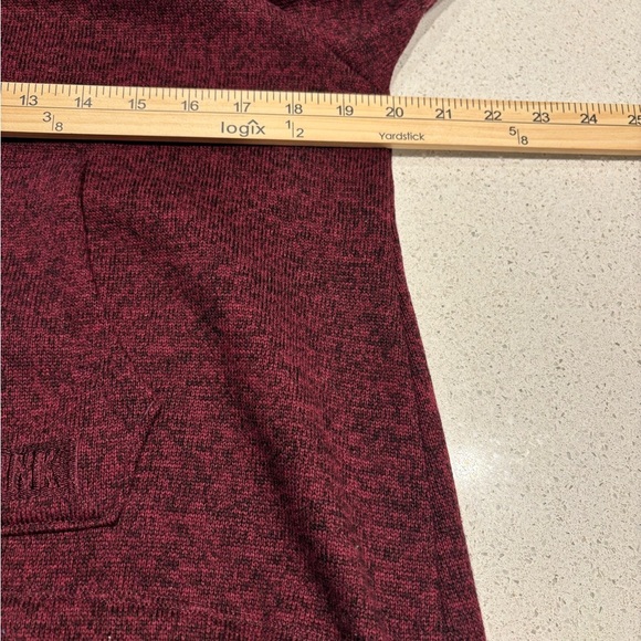 PINK Victoria's Secret Maroon Zip-Up Jacket Size Small - Picture 4 of 8